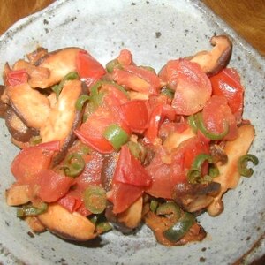 椎茸のトマト味噌